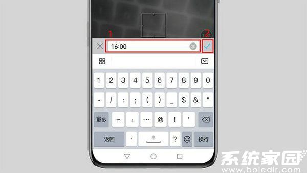日期输入与确认界面